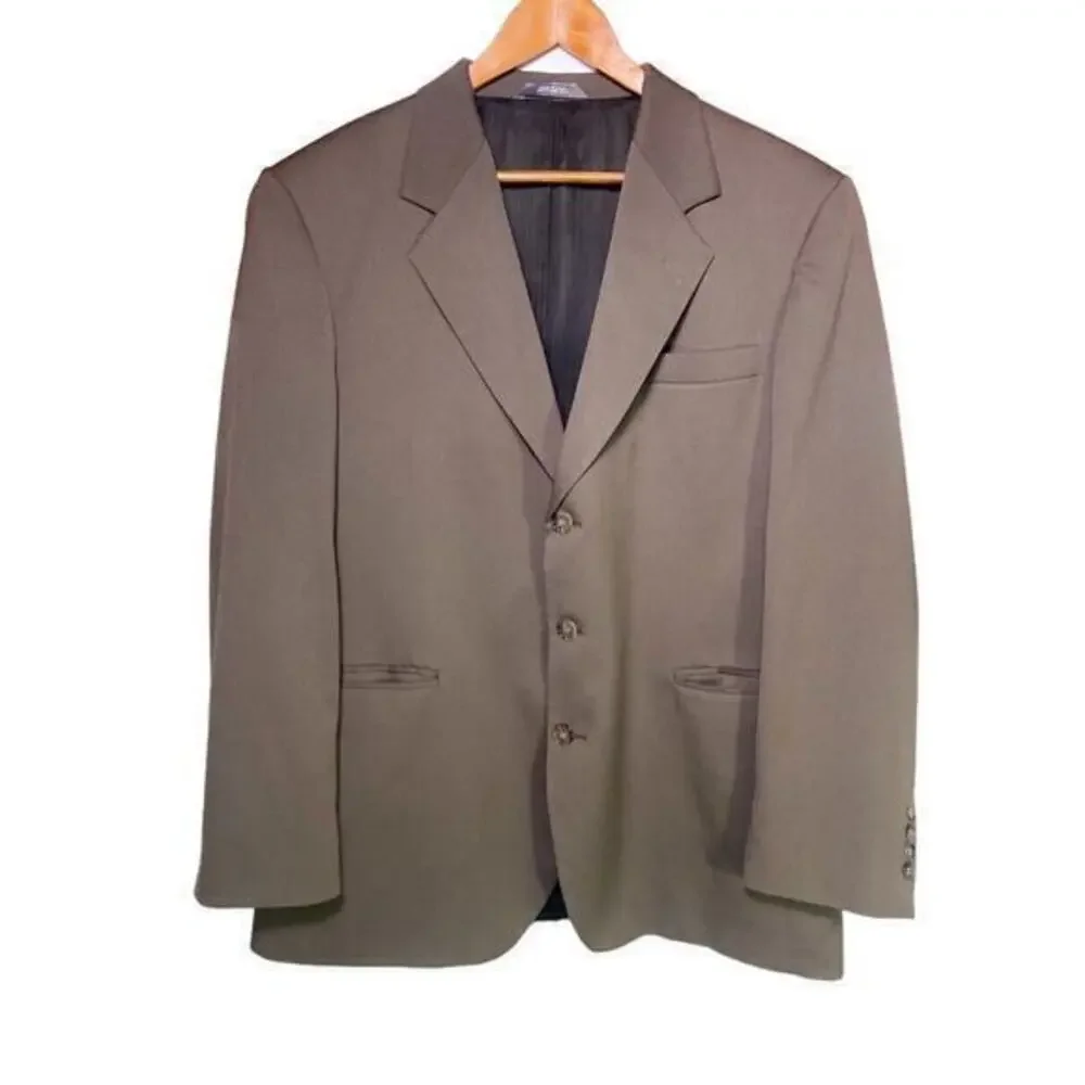 Haggar Black Label Gray Sport Coat Blazer Men’s Size‎ 44 Made In The USA